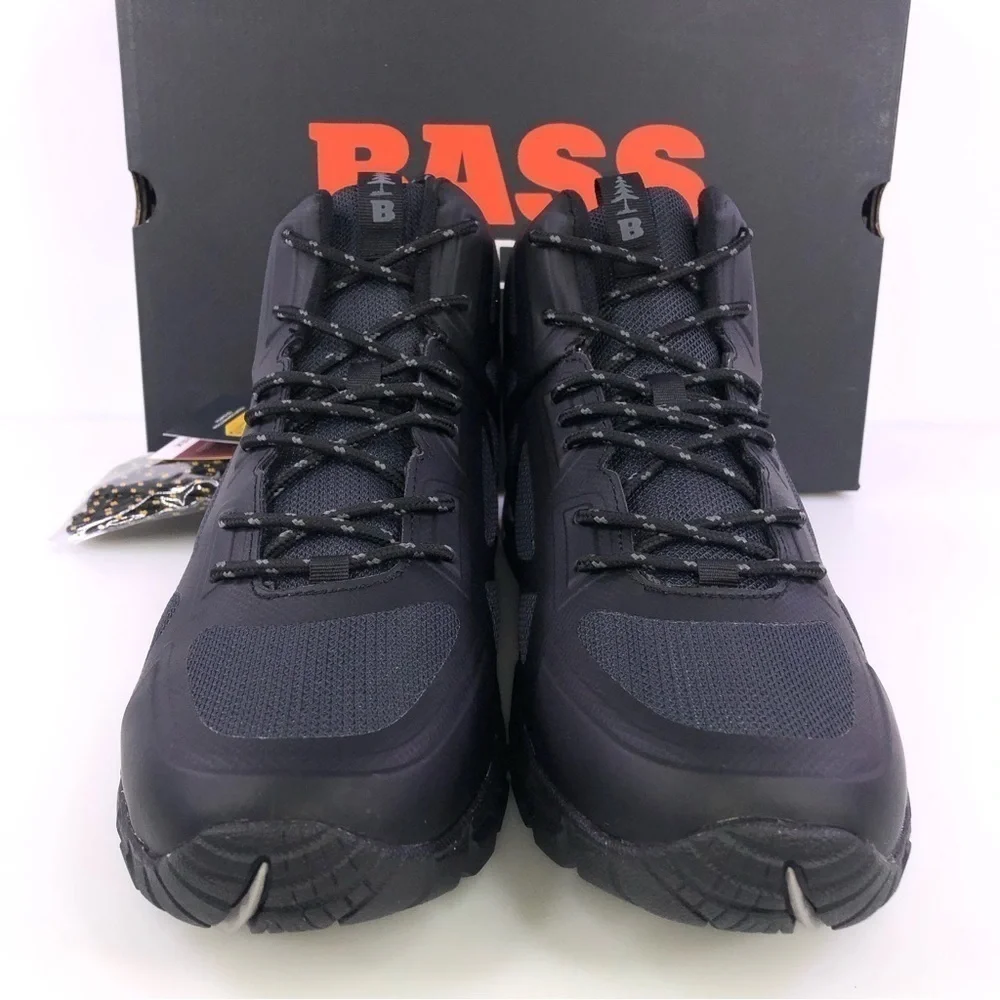 BASS OUTDOOR  Men's Vibram Peak Trail II Mid-Top Hiking Boot COLOR BLACK